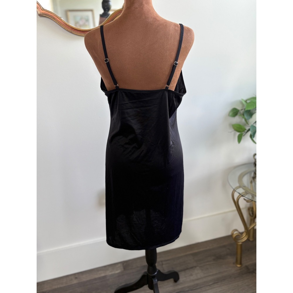 Vanity Fair Black Nylon Spandex Full Slip Dress Women's‎ XXL Plus Size - Picture 2 of 3